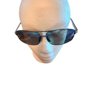 SUNGAIT Mens Rectangle Aviator‎ Sunglasses Gunmetal Metal Frame S2458 62-16-133